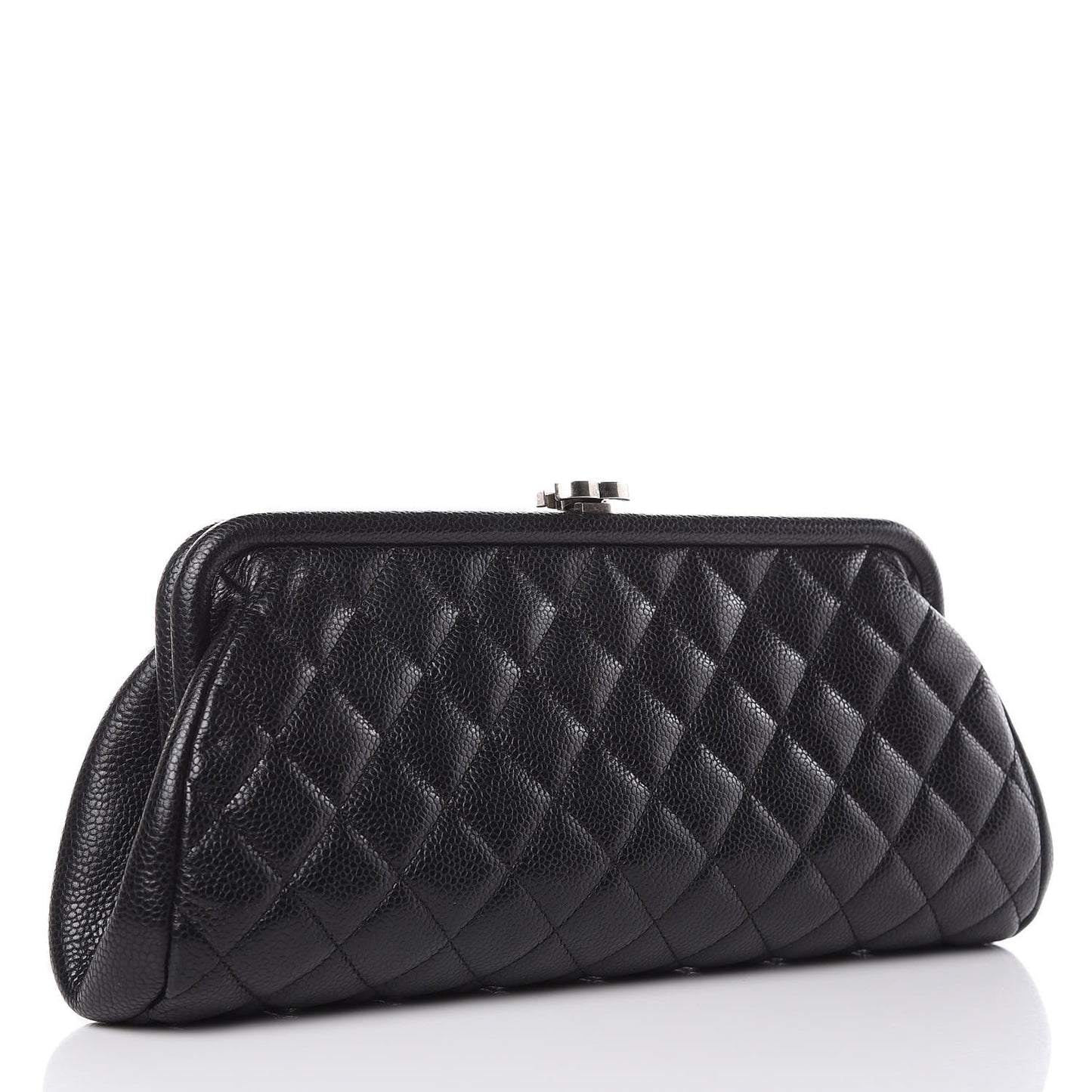 Caviar Quilted Timeless Clutch Black