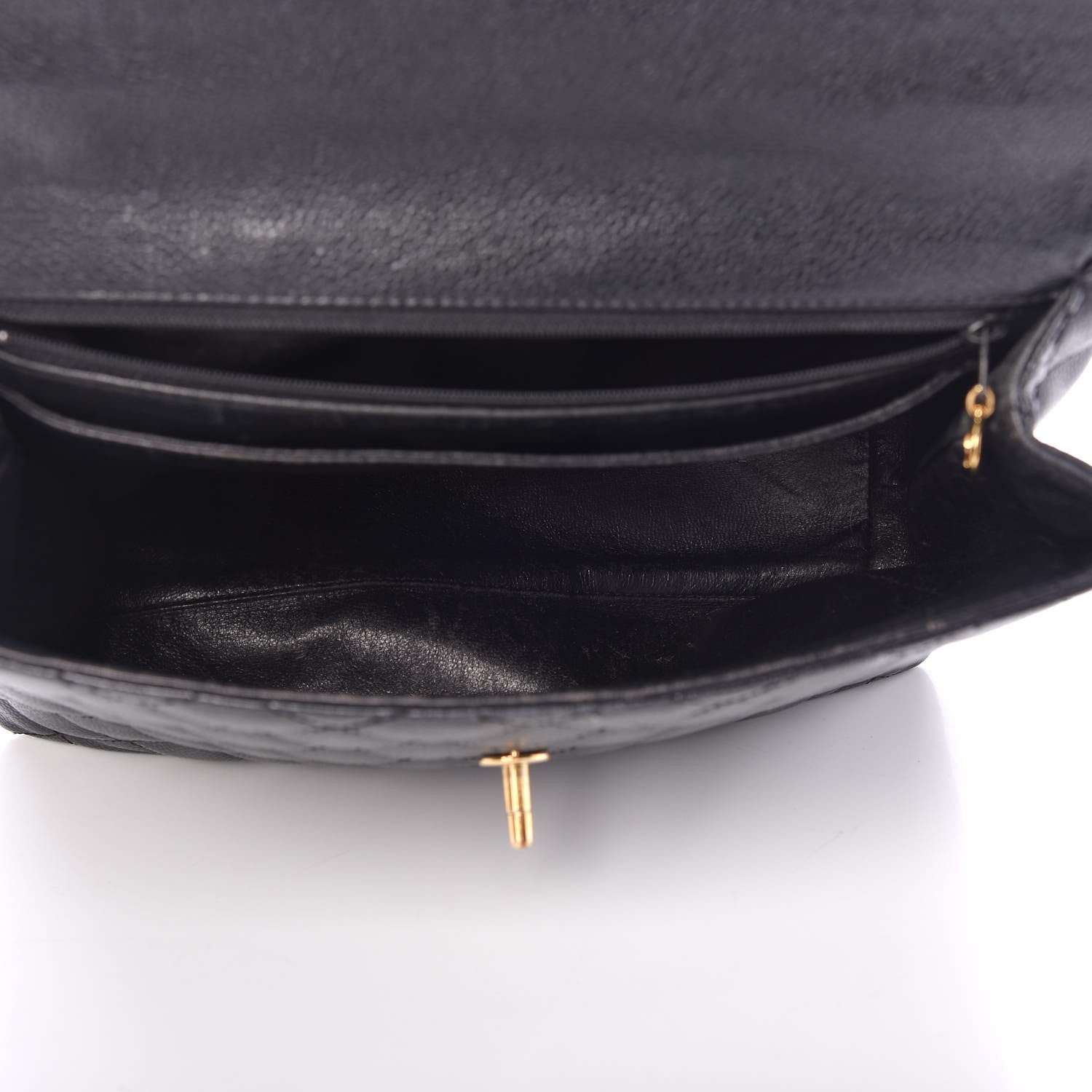 Chanel Caviar Quilted Jumbo Kelly Flap Black 5 of 16