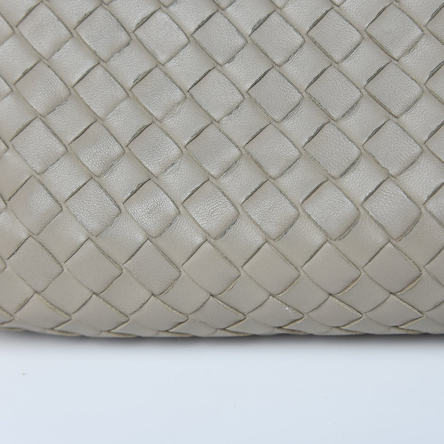 Nappa Intrecciato Crossbody Pillow Fume