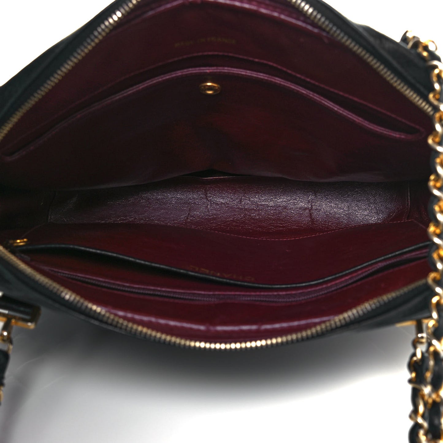 Lambskin Quilted Shoulder Bag Black
