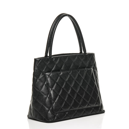 Chanel Caviar Quilted Medallion Tote Black 3 of 8