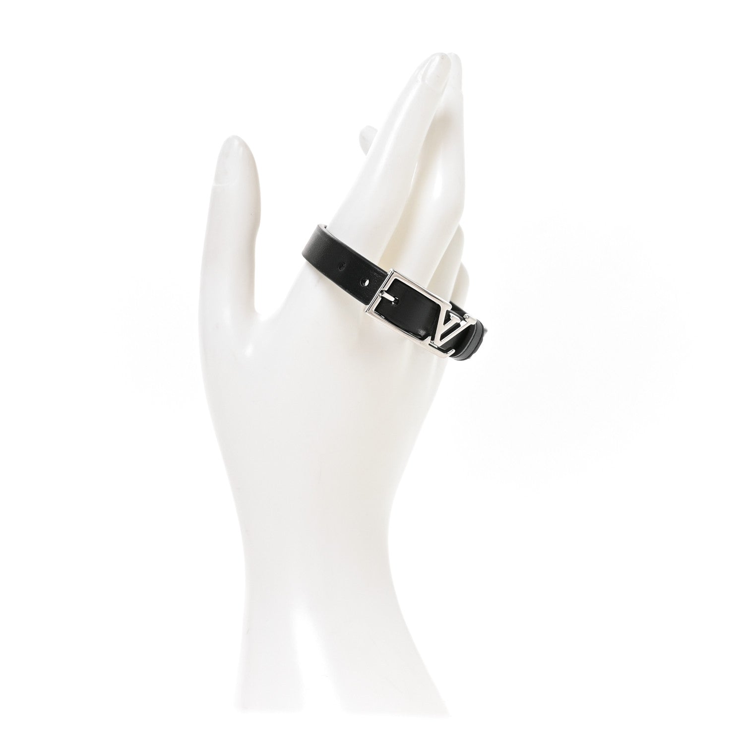 Louis Vuitton Calfskin LV Skyline Bracelet 19 Black 2 of 5