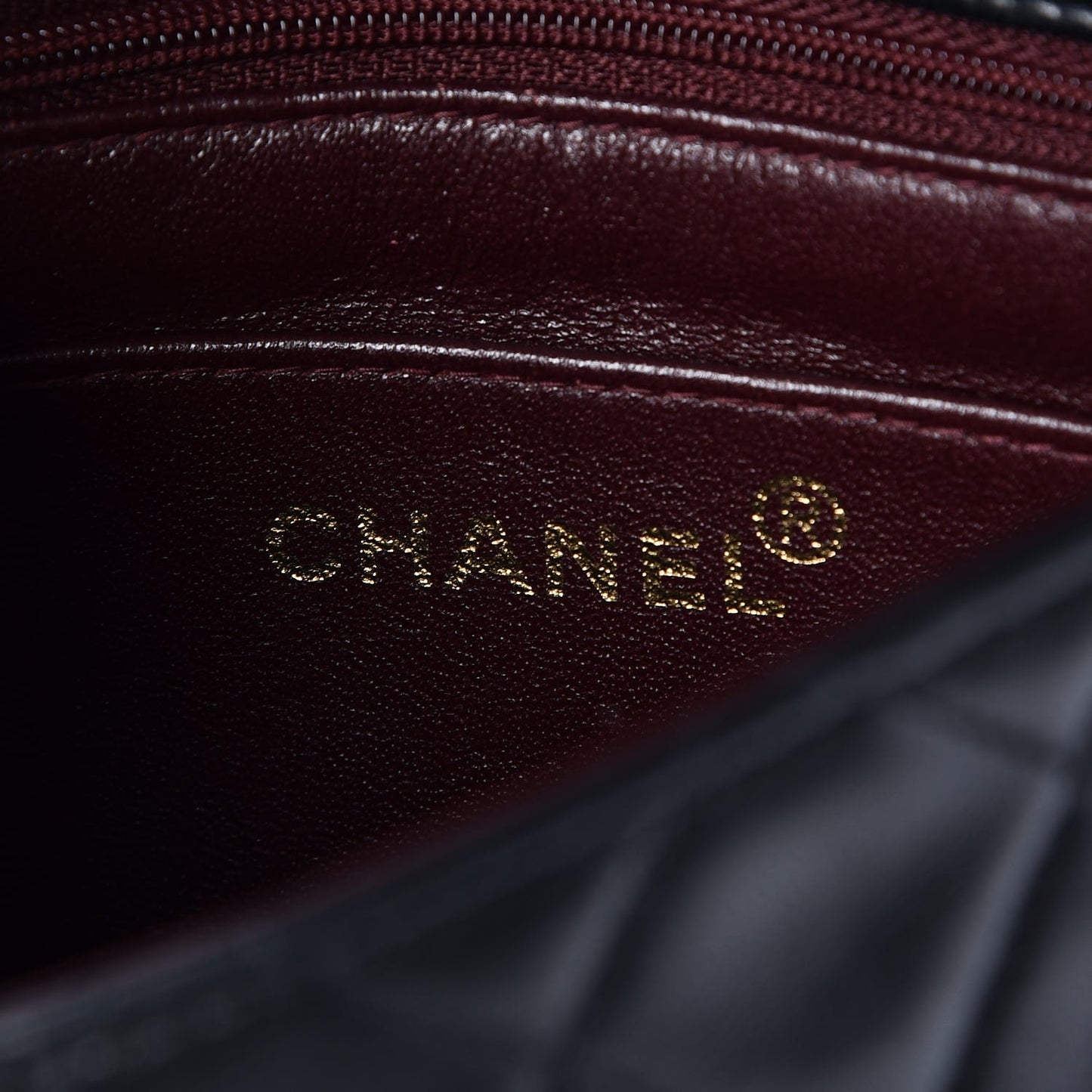 Lambskin Quilted Mini Square Flap Black