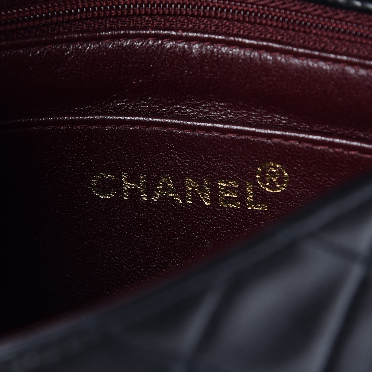 Chanel Lambskin Quilted Mini Square Flap Black 7 of 8