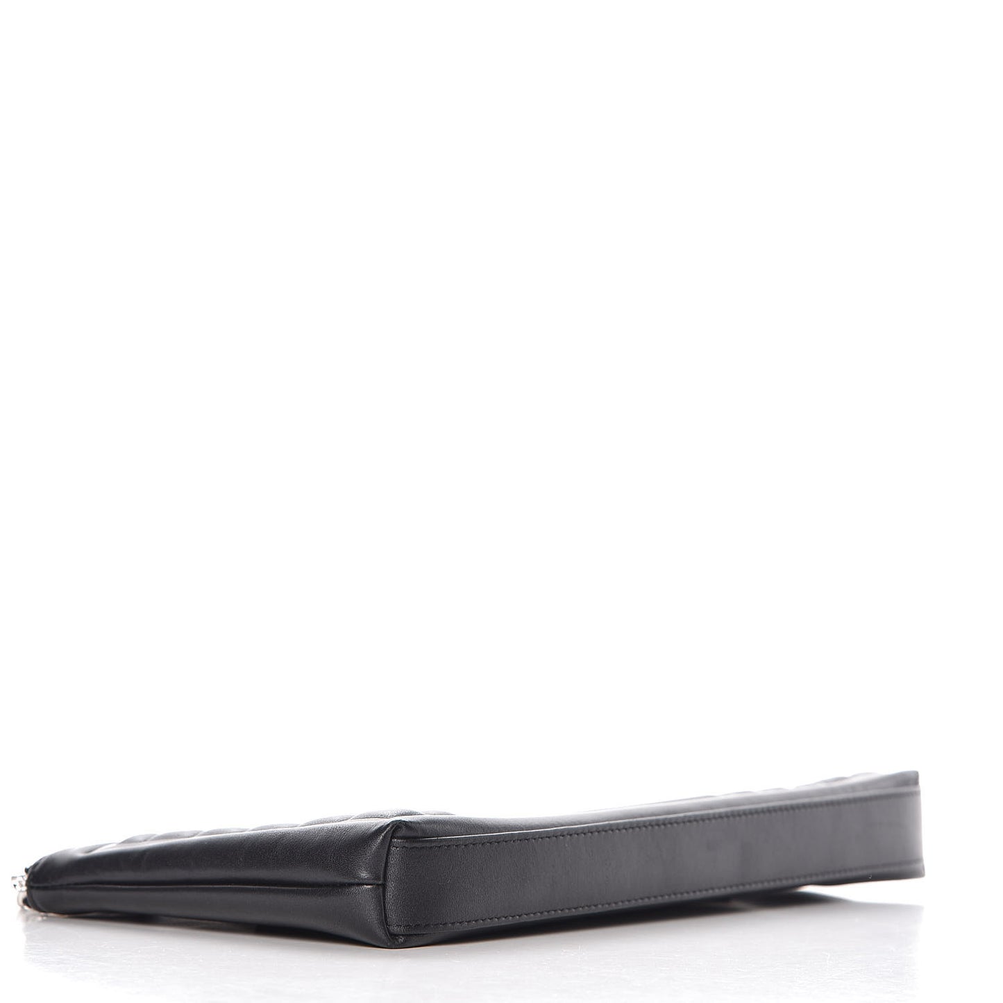 Metallic Calfskin Keyboard Pouch Black
