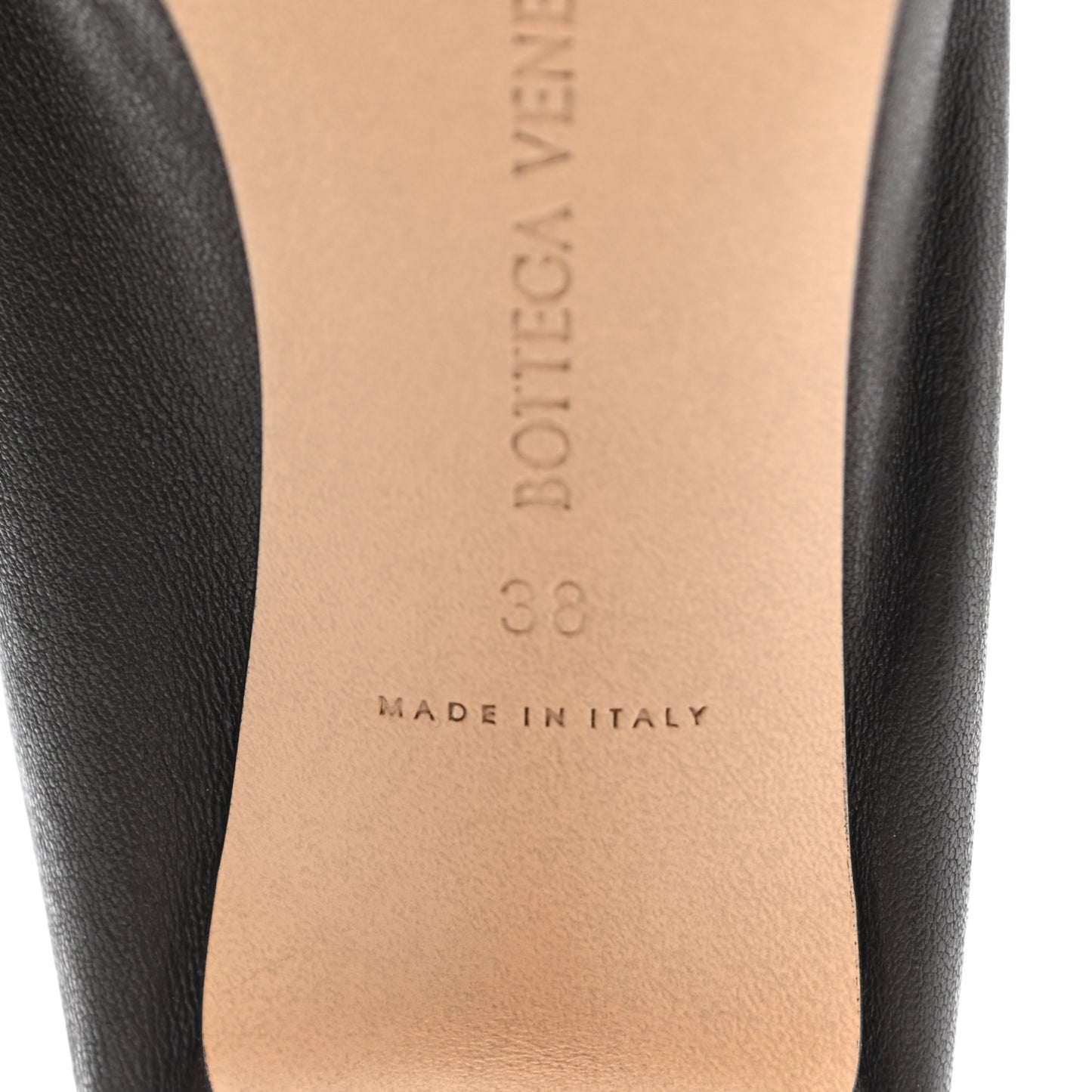 Nappa Square Toe Slip-On Mule Sandals 38 Brown