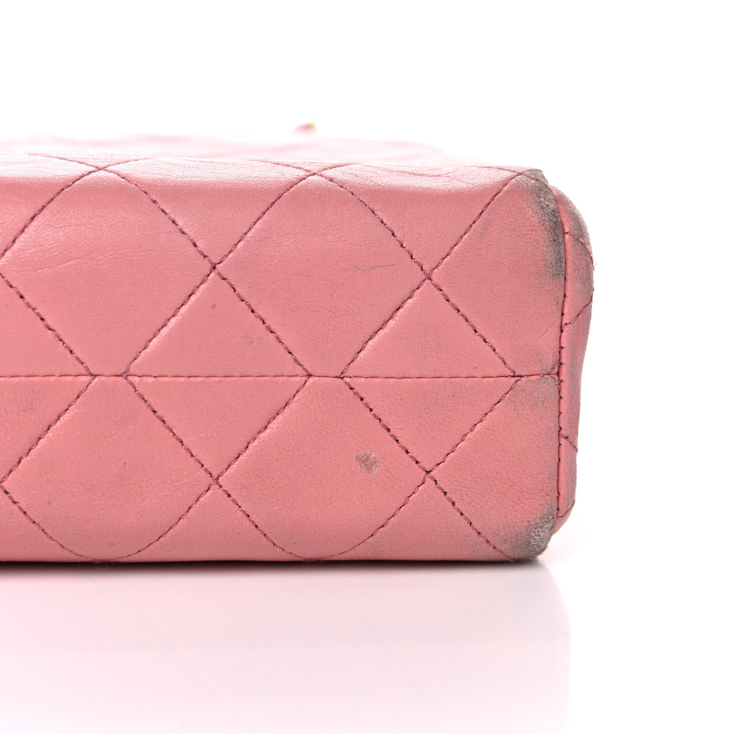 Chanel Lambskin Quilted Pocket Flap Shoulder Bag Pink 32 of 43