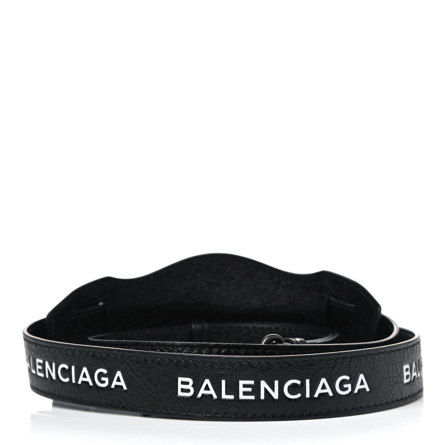 Balenciaga Agneau Classic Hardware Logo Shoulder Strap Black 2 of 4