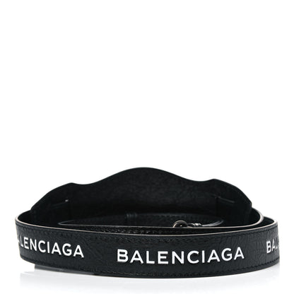 Balenciaga Agneau Classic Hardware Logo Shoulder Strap Black 2 of 4
