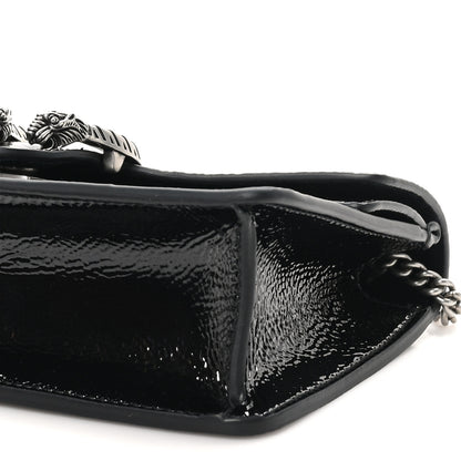 Gucci Crinkled Patent Mini Dionysus Shoulder Bag Black 9 of 10