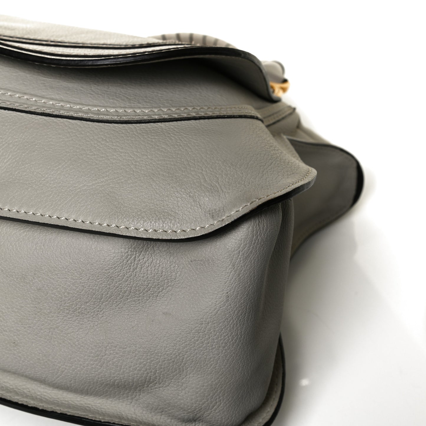 Calfskin Large Marcie Satchel Dove