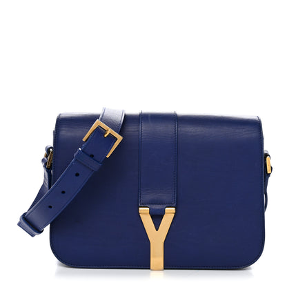 Saint Laurent Calfskin Classic Y Satchel Royal Blue 1 of 17