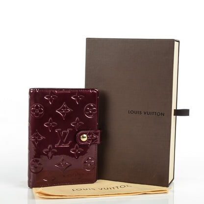 Louis Vuitton Vernis Small Ring Agenda Cover Rouge Fauviste 5 of 8