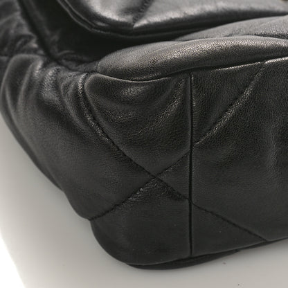 Chanel Shiny Goatskin Quilted Medium Chanel 19 Flap Black 8 of 11