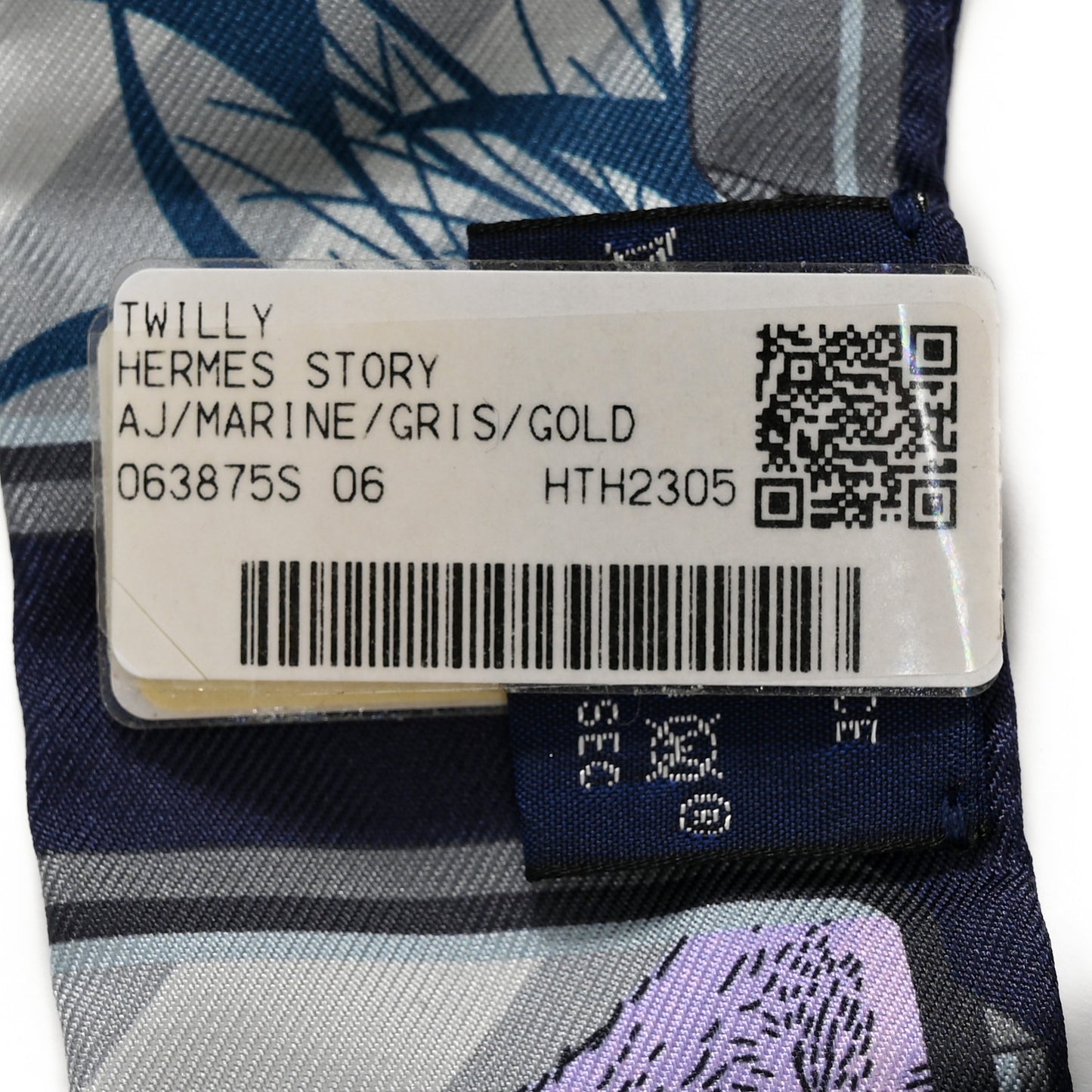 Silk Story Twilly Marine Gris Gold