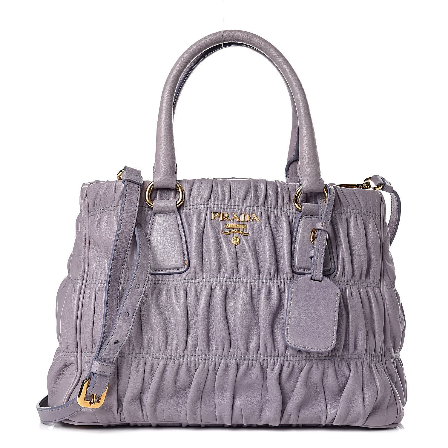 Prada Nappa Gaufre Tote Glicine 1 of 12