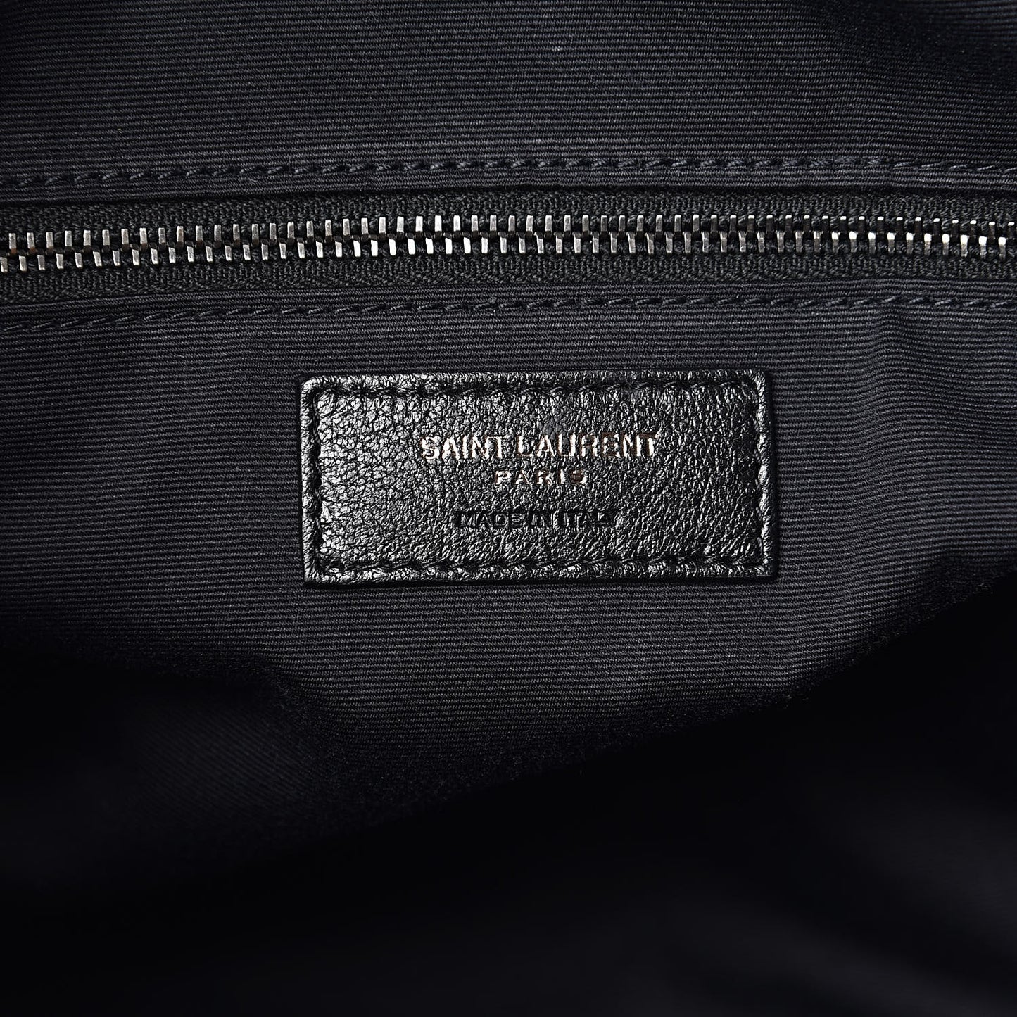Vintage Lambskin Chevron Monogram Medium Nolita Black