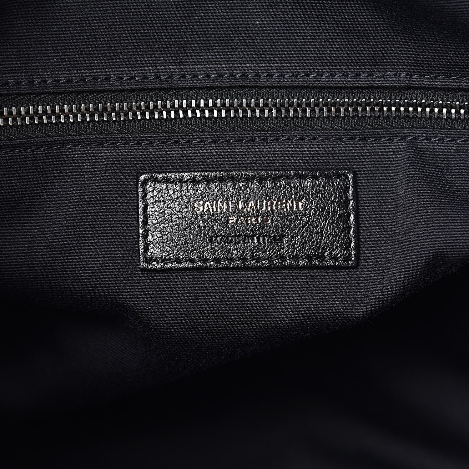 Saint Laurent Vintage Lambskin Chevron Monogram Medium Nolita Black 7 of 11