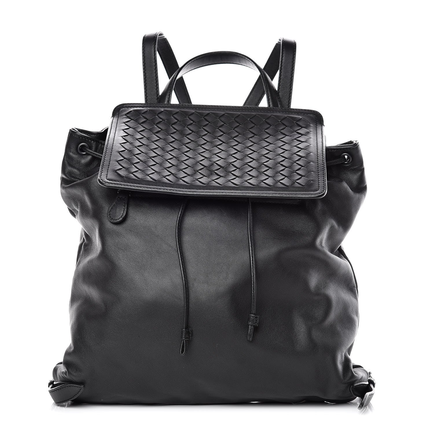 Bottega Veneta Nappa Intrecciato Backpack Black 1 of 11