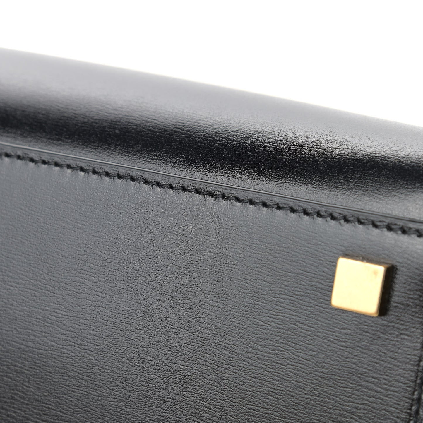 Calfskin Small Manhattan Shopper Tote Black