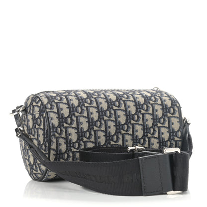 Christian Dior Oblique Roller Messenger Bag Blue 3 of 11