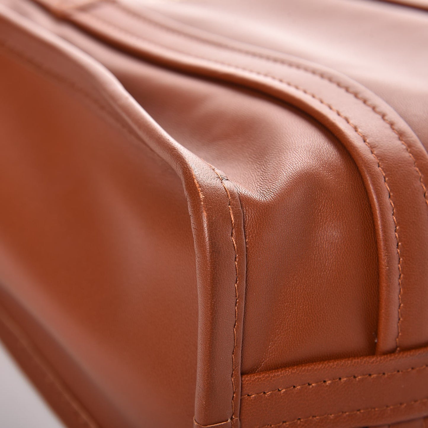 Agneau XS Bazar Shopper Tote Marron Fauve