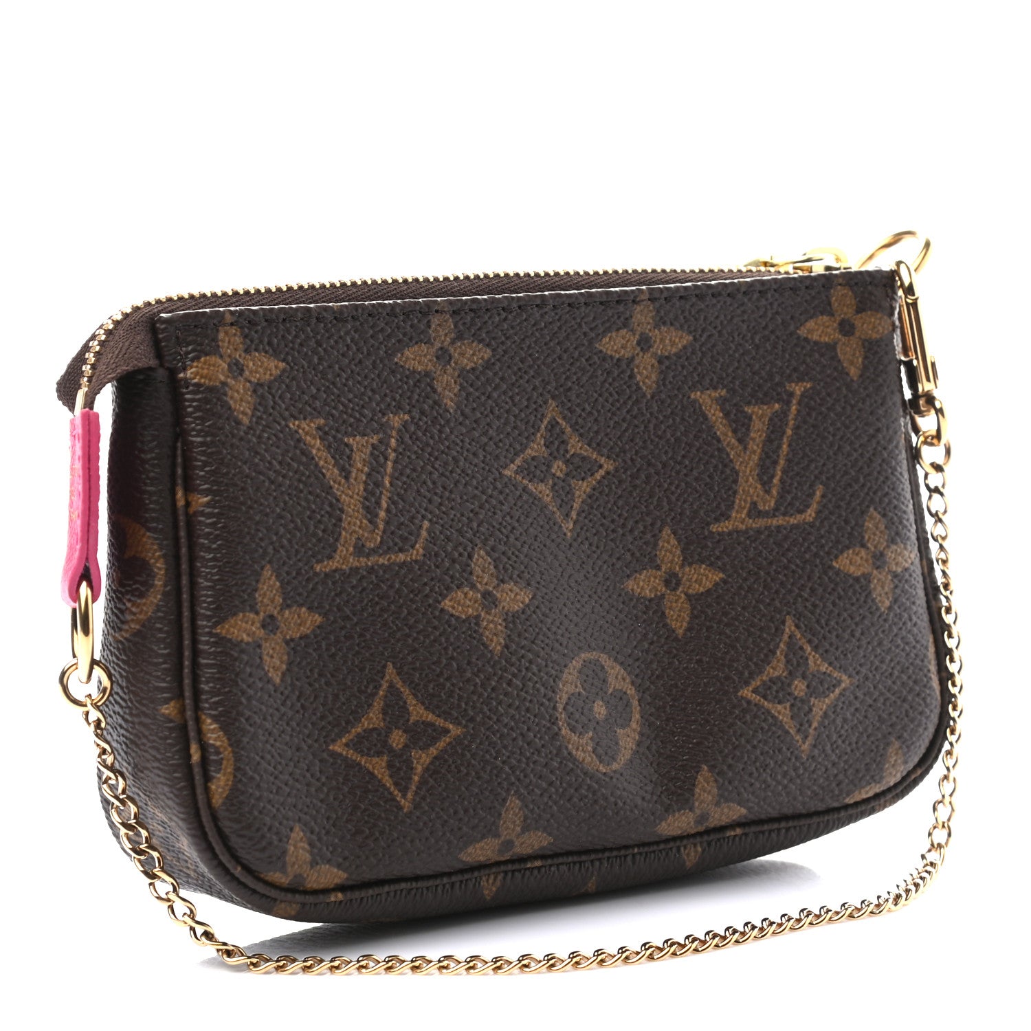 Louis Vuitton Monogram 2019 Christmas Animation Mini Courchevel Pochette Accessories Fuchsia 4 of 8