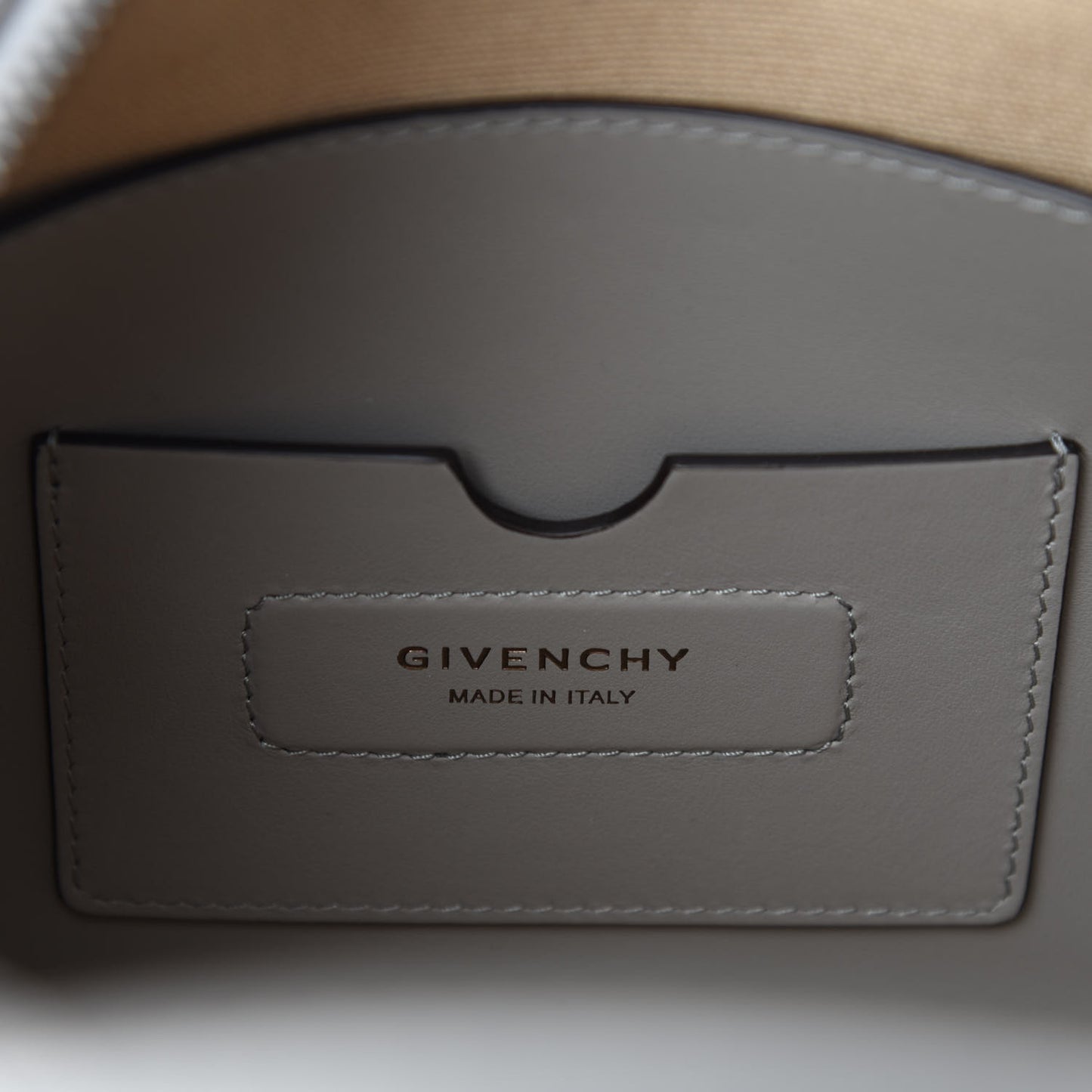 Calfskin Small Soft Antigona Pearl Grey