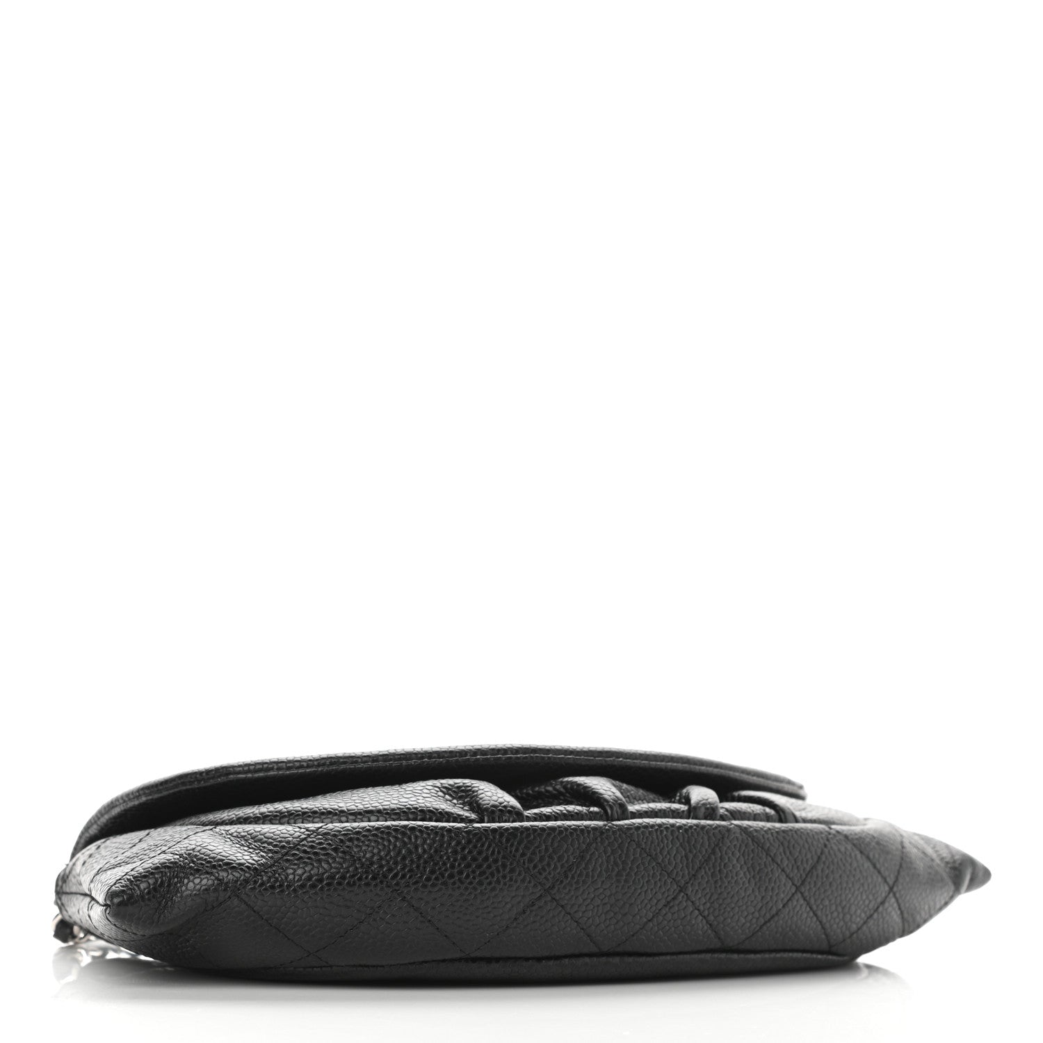 Chanel Caviar Half Moon Wallet On Chain WOC Black 7 of 22