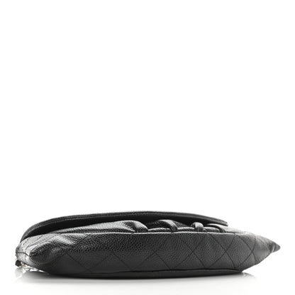 Chanel Caviar Half Moon Wallet On Chain WOC Black 7 of 22
