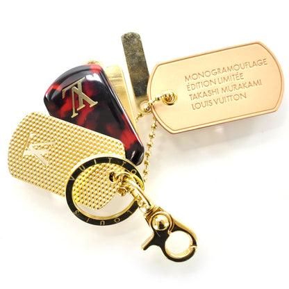 Louis Vuitton Monogramouflage Bag Charm Red 1 of 5
