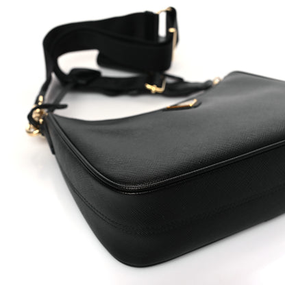 Prada Saffiano Lux Re-Edition 2005 Shoulder Bag Black 7 of 8