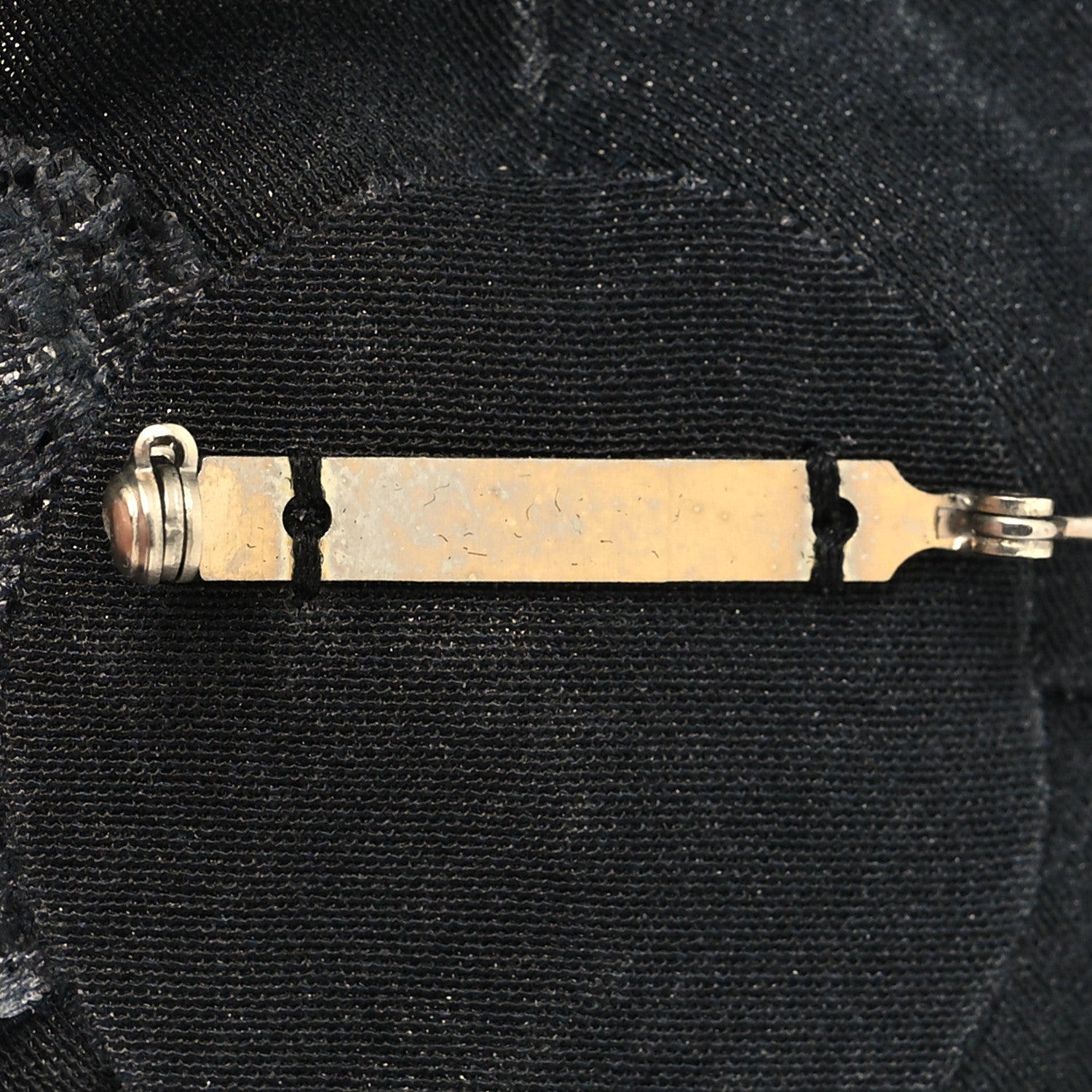 Chanel Tweed Camellia Pin Brooch Black 3 of 3