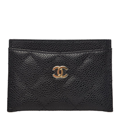 Chanel Caviar Quilted Card Holder Black 1 of 9