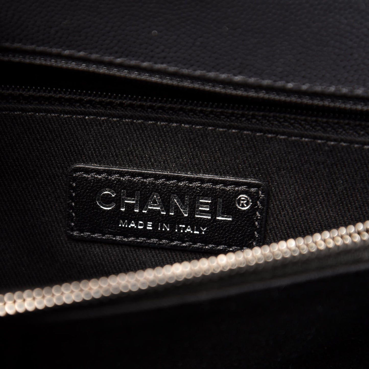Caviar Chevron Quilted Medium Coco Handle Flap Dark Grey