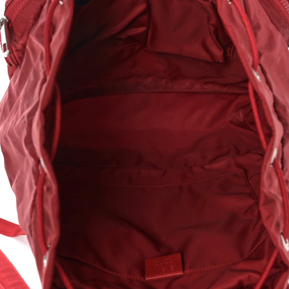 Gucci Nylon Monogram Dollar Calfskin Medium Light Single Buckle Backpack Vibrant Red 5 of 9