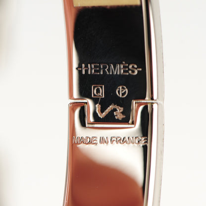 Hermes Enamel Narrow Clic Clac H Bracelet PM Bleu Indien 5 of 6