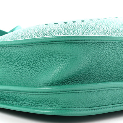 Hermes Taurillon Clemence Evelyne III PM Vert Jade 9 of 11