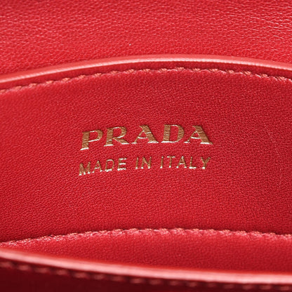 Prada Saffiano Cuir Large Double Bag Black Fuoco 7 of 21