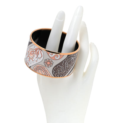 Hermes Enamel Printed Extra Wide Festival des Amazones Bracelet 70 2 of 5