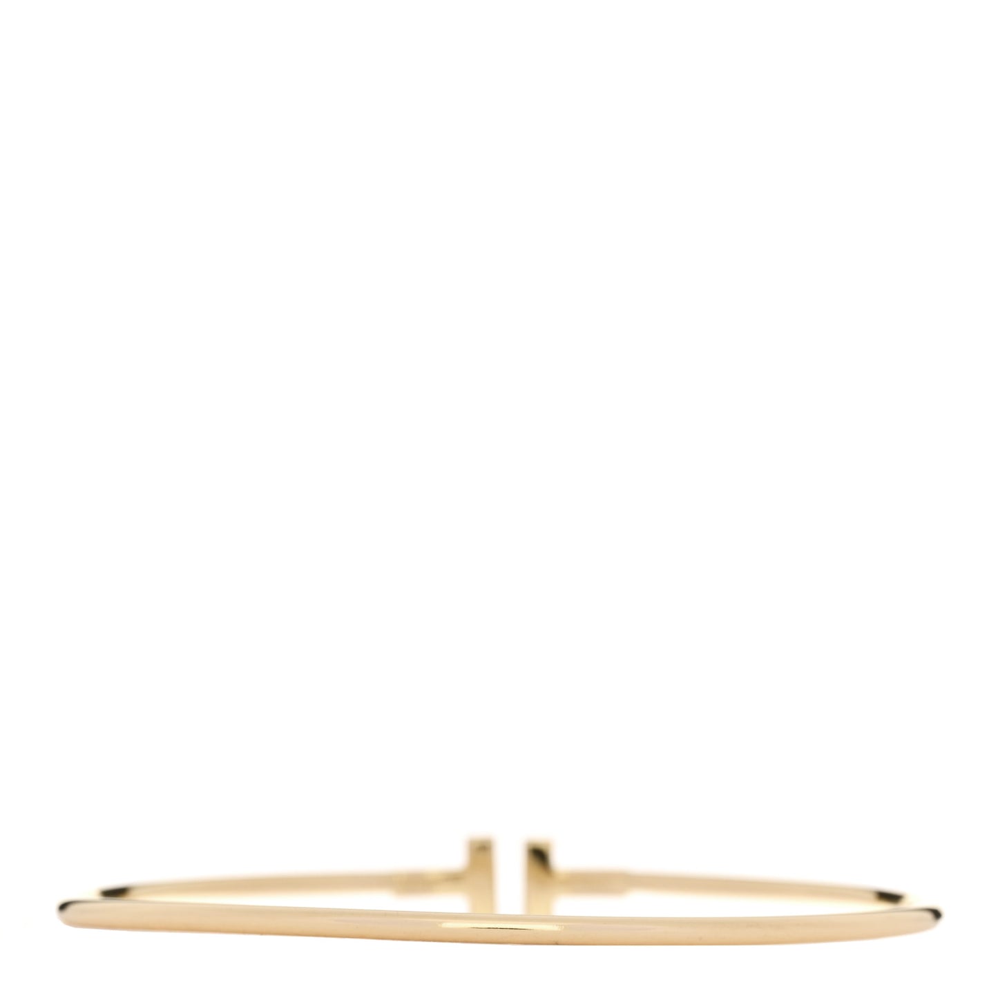 18K Yellow Gold Narrow T Wire Bracelet