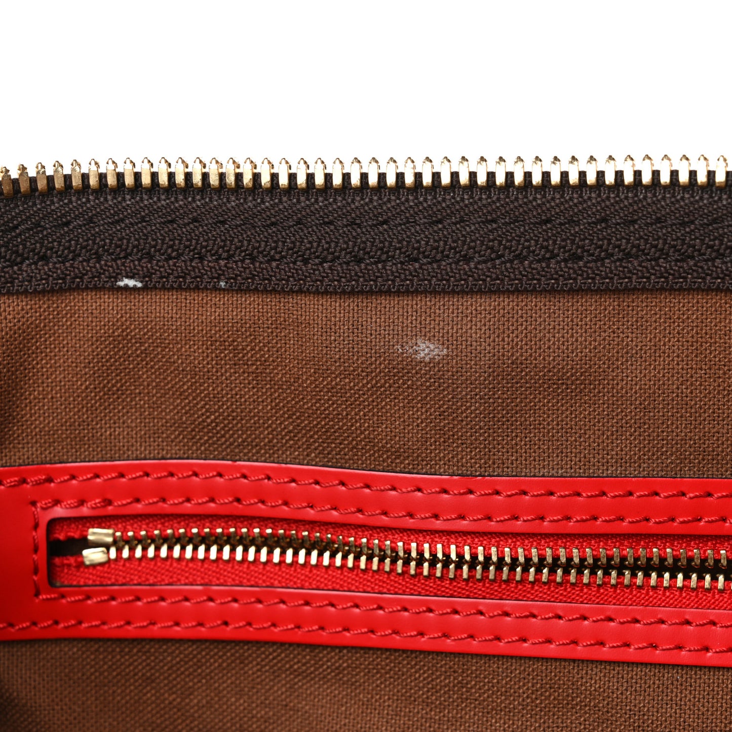 Calfskin Monogram Keepall Bandouliere 50 Coquelicot