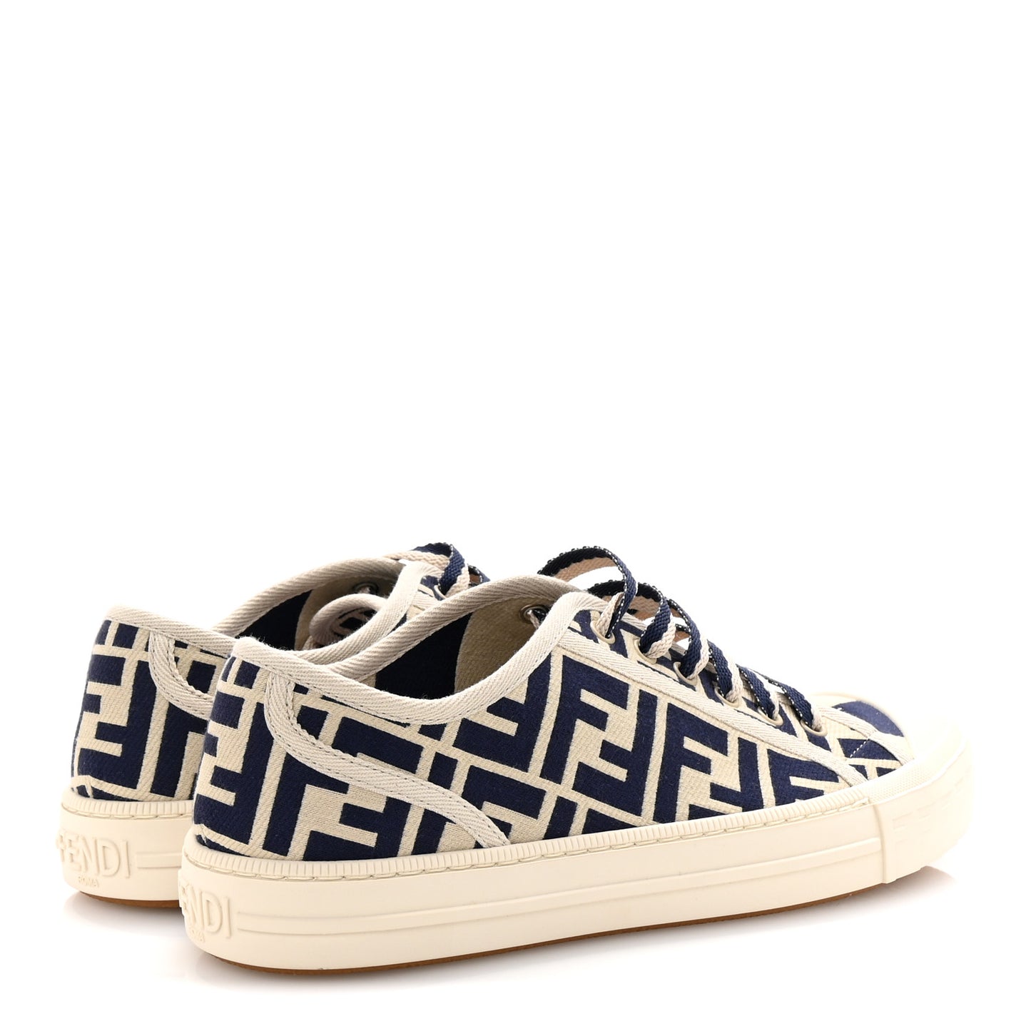 Woven Fabric FF Womens Domino Low Top Sneakers 38.5 Bei Midnight