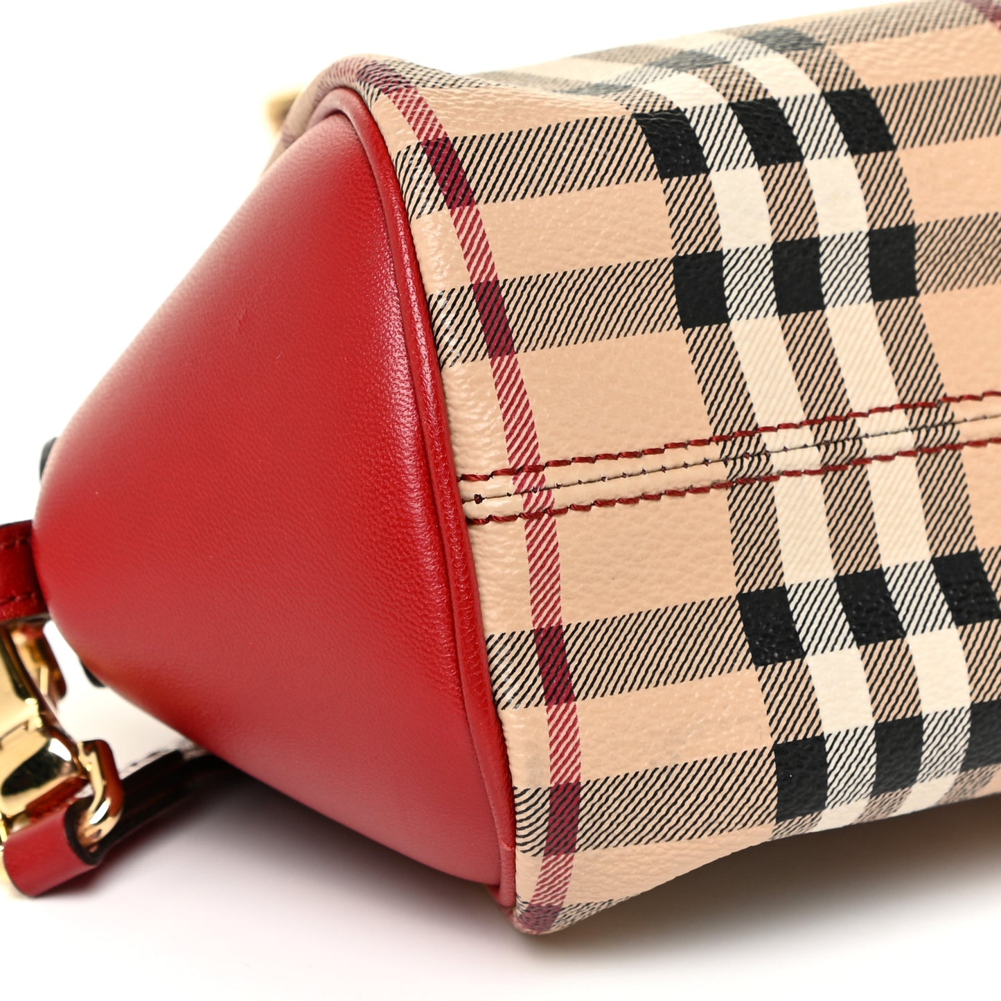 Haymarket Check Mini Blaze Crossbody Bag Red