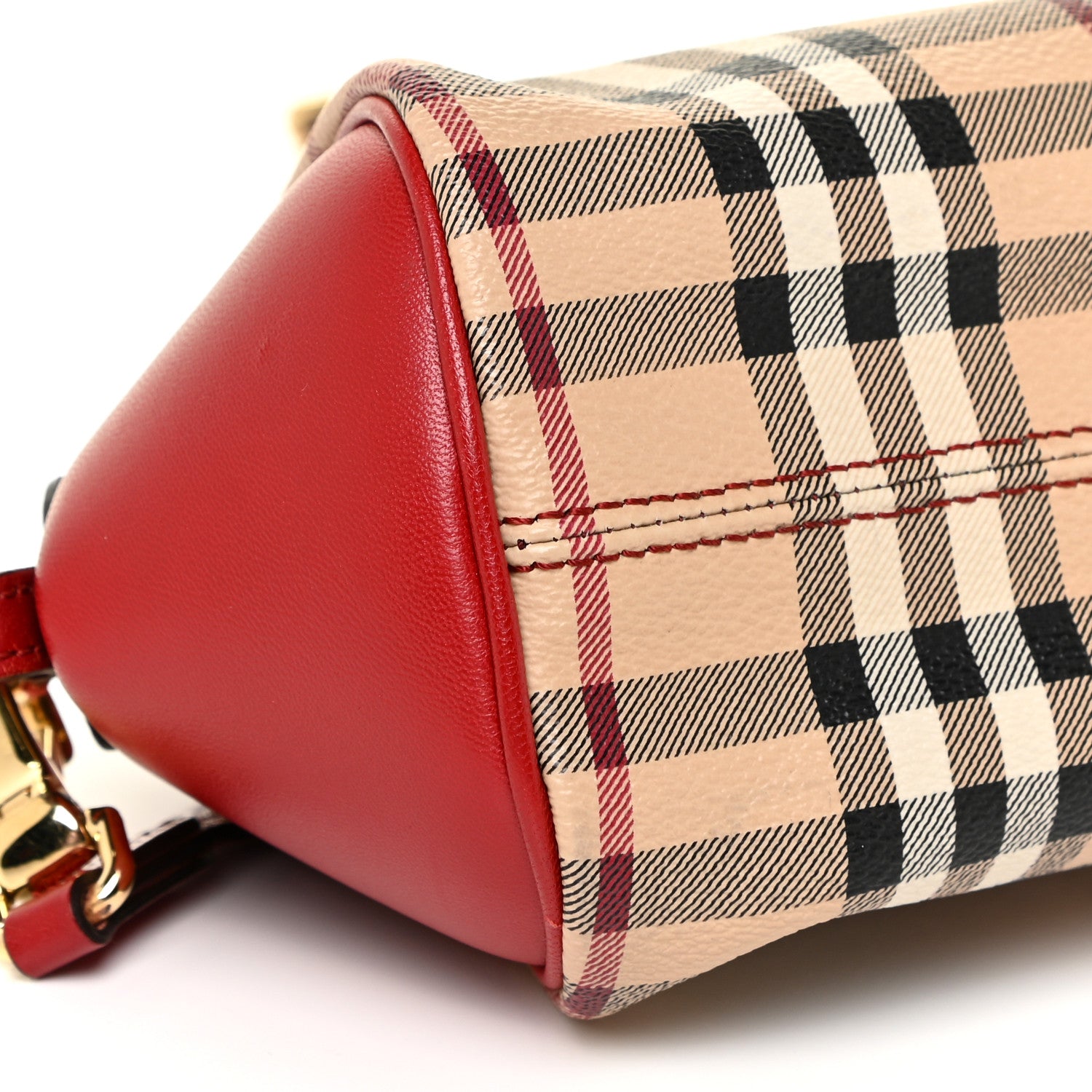 Burberry Haymarket Check Mini Blaze Crossbody Bag Red 9 of 17