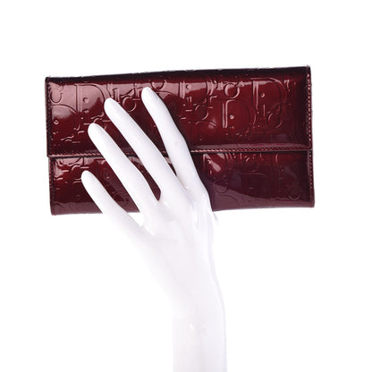 Christian Dior Patent Ultimate Rendez-Vous Convertible Wallet Rouge Fonce 2 of 7