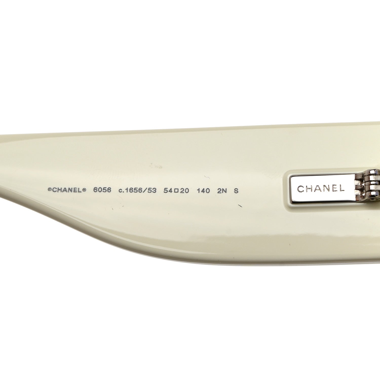 Chanel Acetate Cat Eye Sunglasses 6056 Black White 1539347