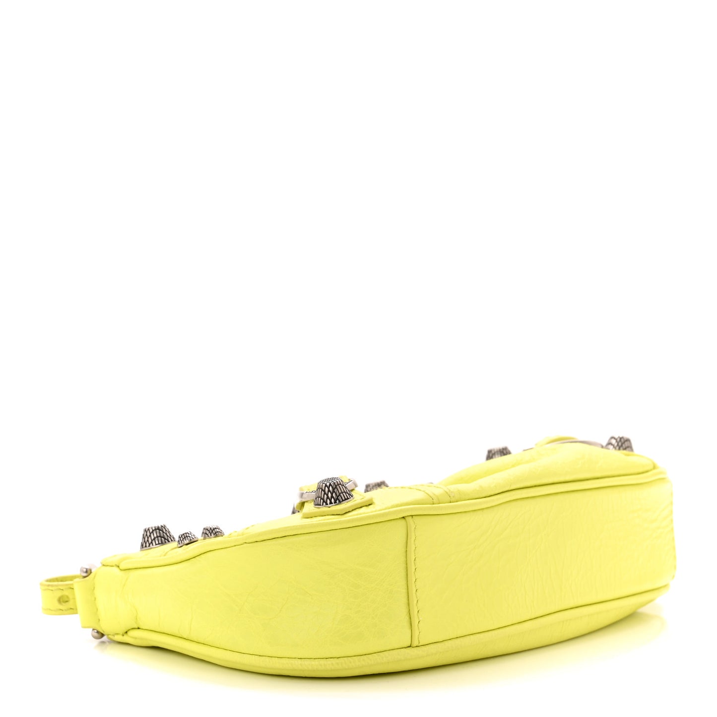 Agneau Arena Le Cagole Mini Purse With Chain Lime