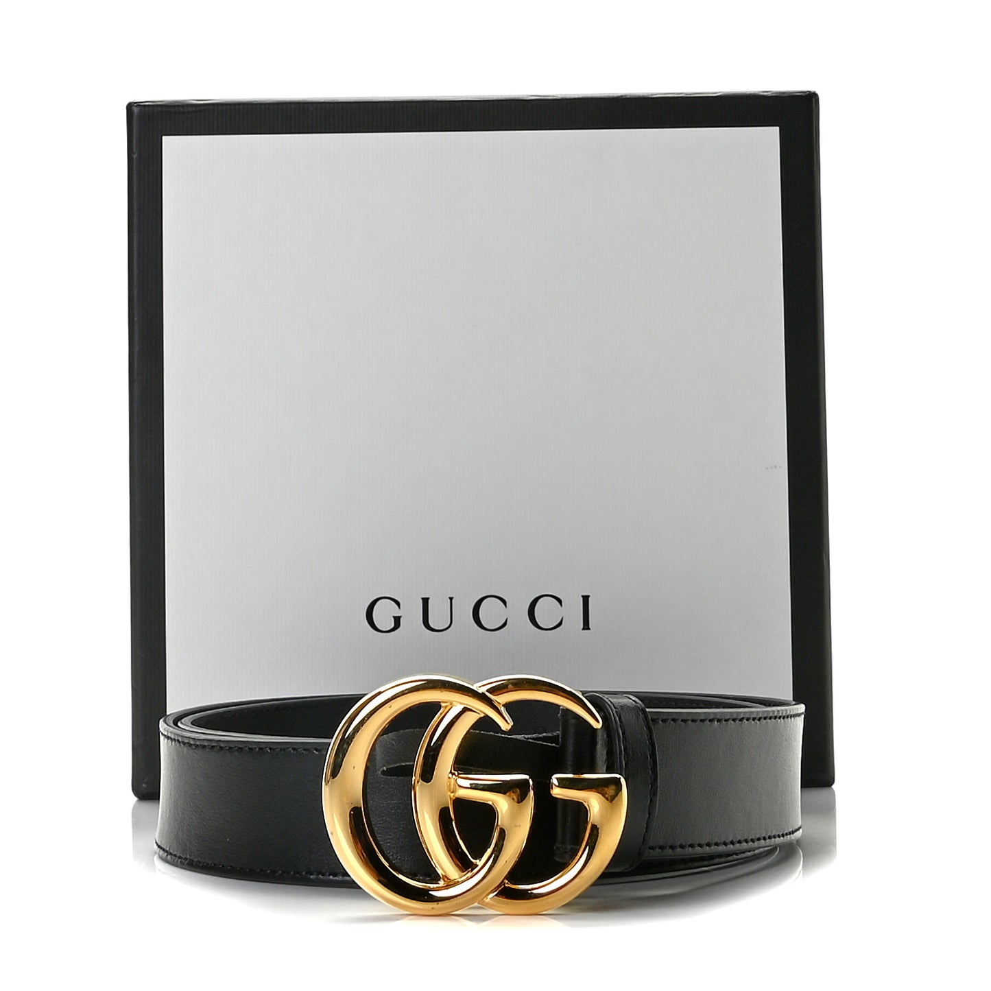 Plutone Calfskin Double G 30mm Belt 85 34 Black