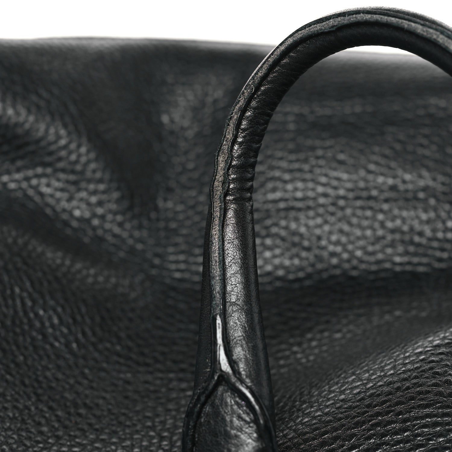 Prada Vitello Daino Top Handle Zip Tote Black 9 of 9